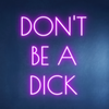 DON’T BE A DICK NEON SIGN