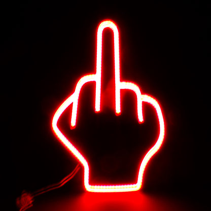 Middle Finger Symbol - LED Neon Sign