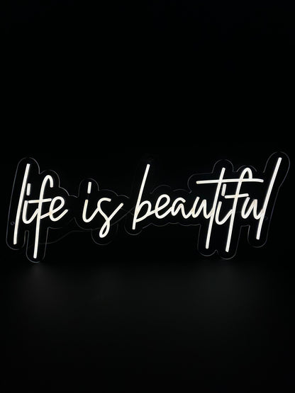 Life Is Beautiful Neon Sign | Sunshine Coast Neon Signs