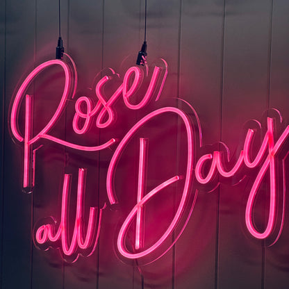 ROSÉ ALL DAY – LED NEON SIGN