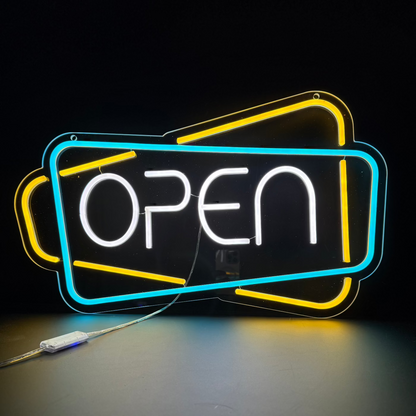 Open Neon Sign Retro | Neon Open Sign Sunshine Coast