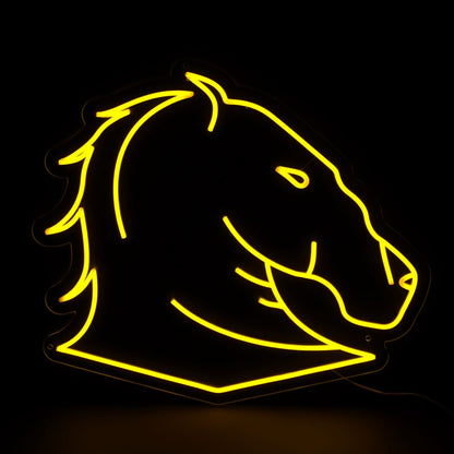 Bronco Head Man Cave - LED Neon Sign