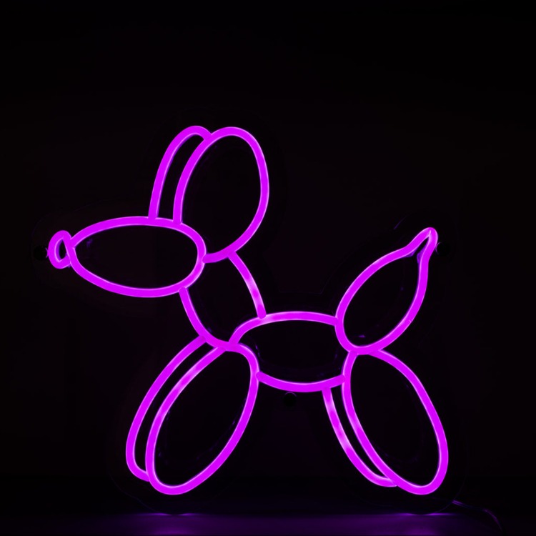 purple-neon-balloon-dog-light-on-a-black-background