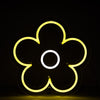 yellow-and-white-daisy-flower-shape-neon-sign-with=black-background