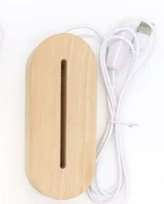 Kids Personalised Night Light Round