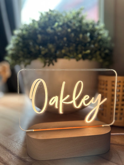 Kids Personalised Night Light Medium | Custom Kids Neon Lights