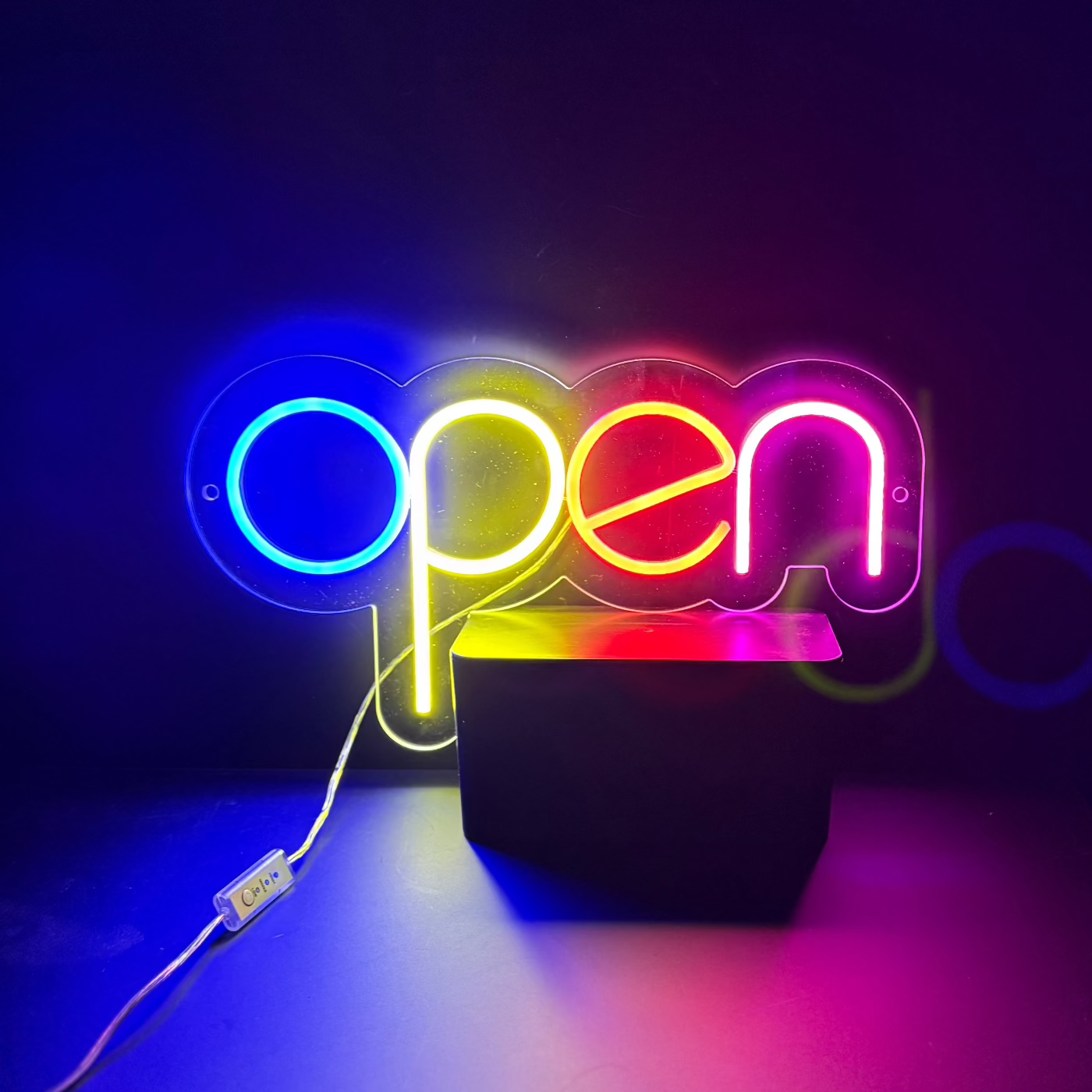 Small Add. Sign Small Open Neon Sign | The Neon Lady