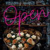 Pre-made Open Neon Sign Large | Pink Neon Open Sign Sunshine Coast