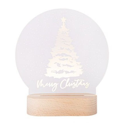 Christmas Tree Merry Christmas Night Light - LED Christmas Lights