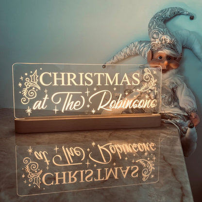Personalised Christmas Nightlight