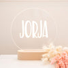 Kids Personalised Night Light Round